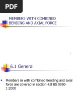 Members With Combined Bending and Axial Force