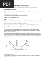 Data Science Intervieew Questions