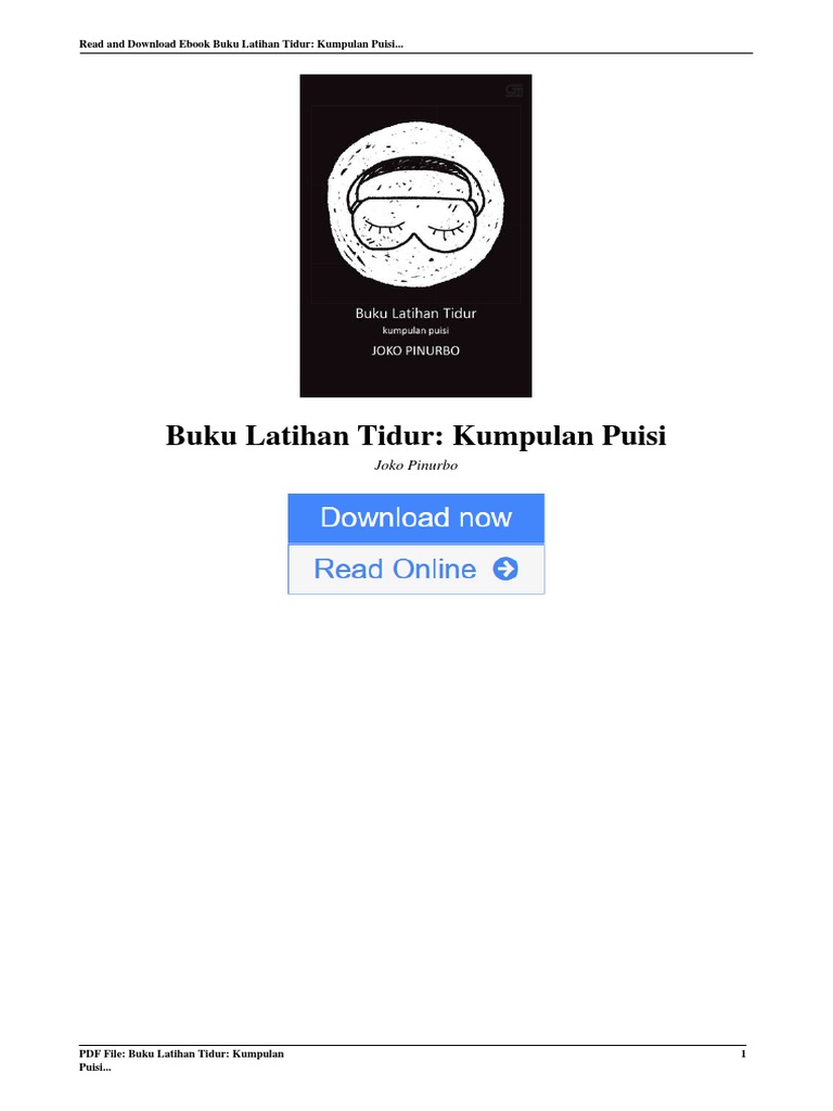 35691576 Buku Latihan Tidur Pdf