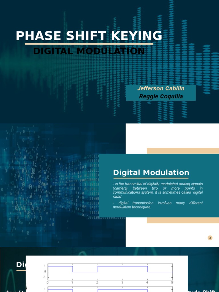 Overview of Phase Shift Keying (PSK) | PDF | Modulation ...