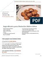 Buñuelos Dulces Fritos - Recetas de Rechupete - Recetas de Cocina Caseras y Fáciles