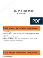 Rizal, The Teacher: by Prof. Jet Castillo