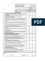 18002-Int-Fqe-Cl-Pw-001-0 - Checklist-Commissioning of Power Transformer PDF