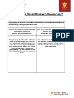 Worksheet 1.3: Self-Determination and Choice