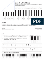 Learn piano letter names with this lesson on A B C D E F G