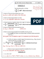 Exercices - Poulies - Courroie Et Pignons - Chaine - Correction PDF