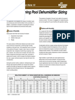 Swimming Pool Dehumidifier Sizing: Application Note 10