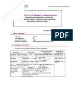 Guia Foro de Debate y Argumentacion - Blearning Inglés Ii-2020-I