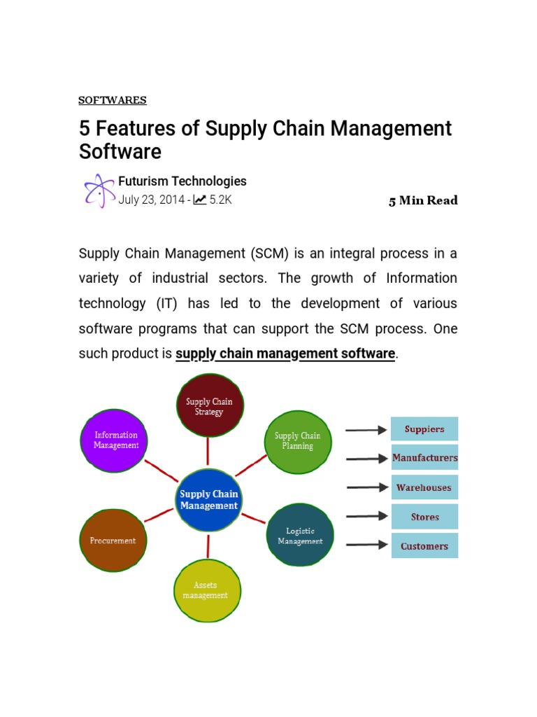 Key Features of Supply Chain Management Software PDF | PDF | Supply ...
