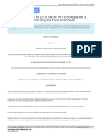 Decreto 1078 de 2015 - Sector Tecnologías de La Información y Las Comunicaciones