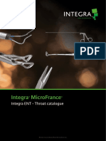 Integra MicroFrance. Integra ENT - Throat Catalogue. Document For Use in Europe, Middle-East and Africa Only.