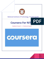 COURSERA For NIT-T