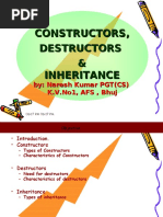 Constructors, Destructors & Inheritance