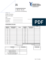 Period of Examinations Summer Semester 2018