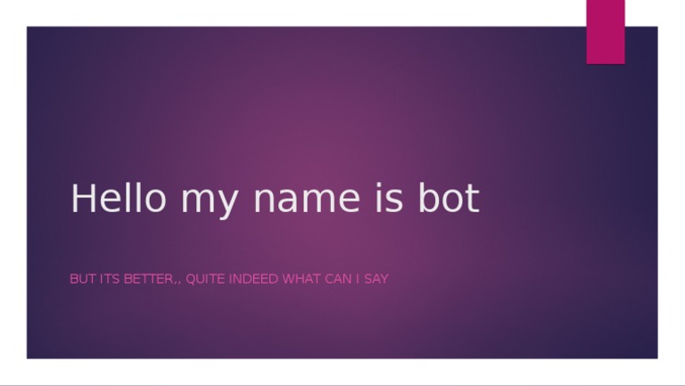 Introduction to Bot Capabilities | PDF