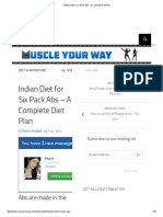 Indian Diet For Six Pack Abs A Complete Diet Plan PDF
