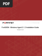 Fortisiem - Windows Agent 3.1.2 Installation Guide