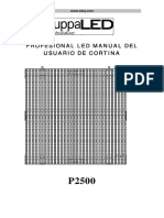 Manual LED Cortina P2500