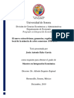 TESIS El Nuevo Extractivismo, Ganancias e Integracion Local en La Minería de Cobre Sonorense, 1990-2016