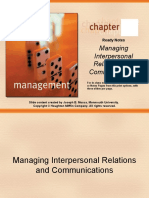 Managing Interpersonal Relations and Communications: Ready Notes
