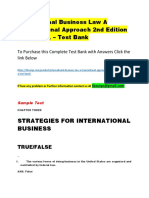 International Business Law A Transactional Approach 2nd Edition by Larry A. - Test Bank