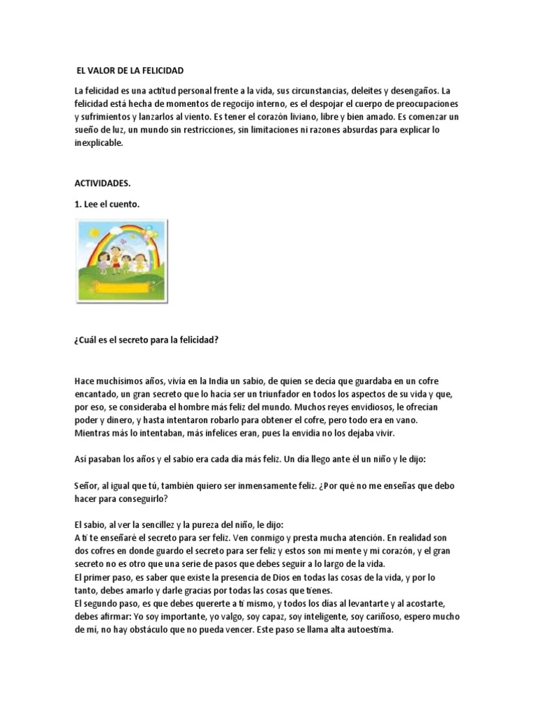 El Valor de La Felicidad | PDF | Felicidad | Science