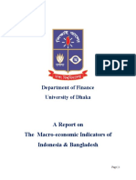 A Report On The Macro-Economic Indicators of Indonesia & Bangladesh