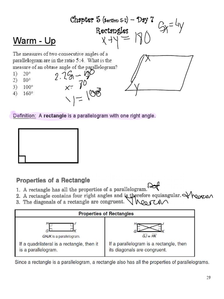 Special Quadrilaterals Notes PDF | PDF | Rectangle | Euclid
