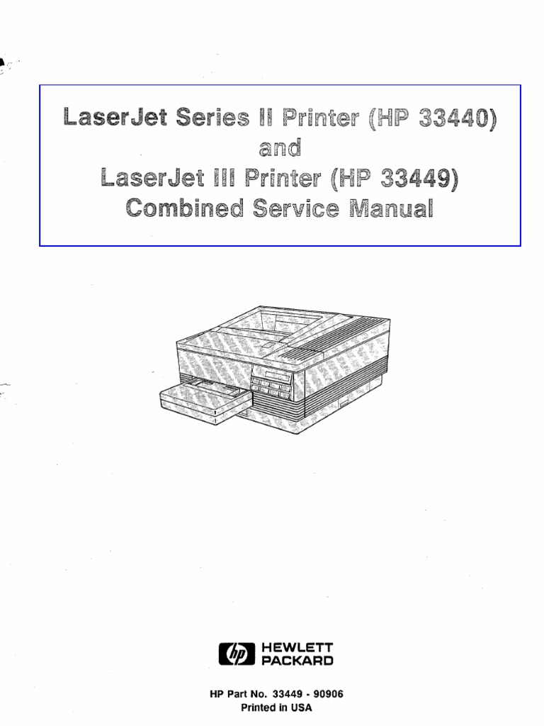 Hp Laserjet II III Service Manual | Printer (Computing) | Office Equipment