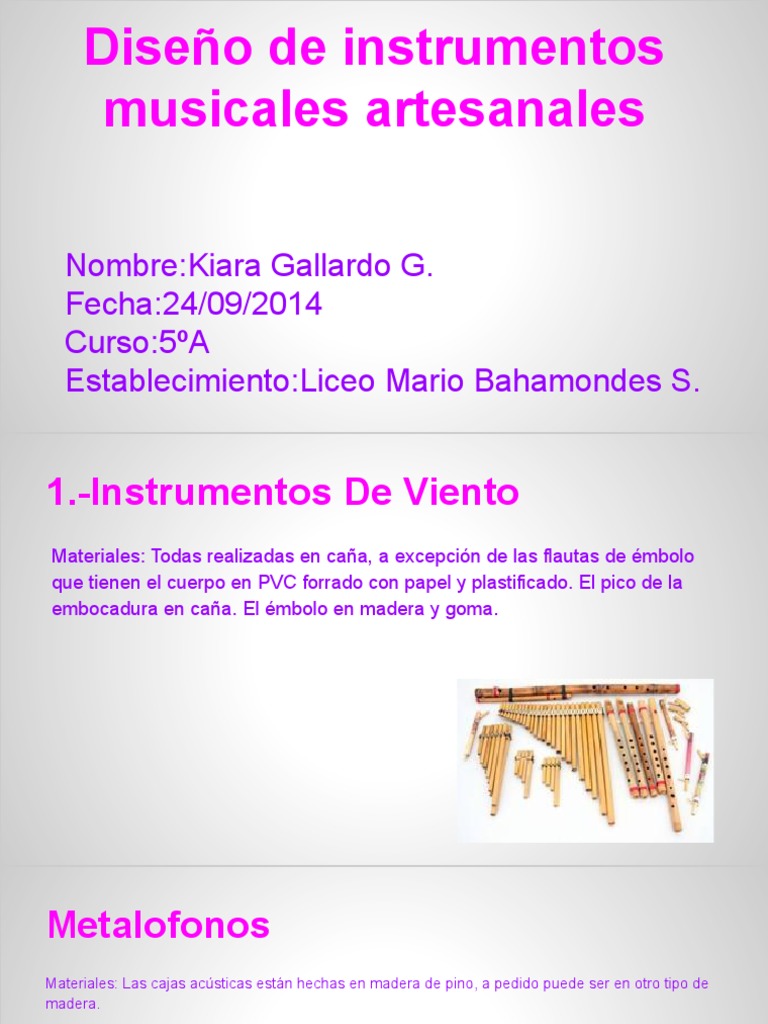 Diseño de Instrumentos Musicales PDF | PDF