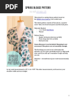 Spring Blouse Pattern: Free From