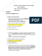 Taller Signos de Puntuación Ejercicios de Afianzamiento