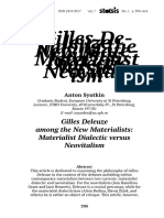 Gilles Deleuze Among The New Materialist PDF