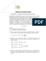 Resolución TALLER MODELO RICARDIANO