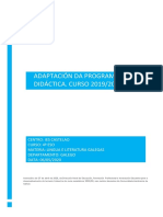 Lingua Galega 4º ESO Program Modif PDF