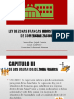 LEY ZONAS FRANCAS: BENEFICIOS USUARIOS Y CONTROL FISCAL