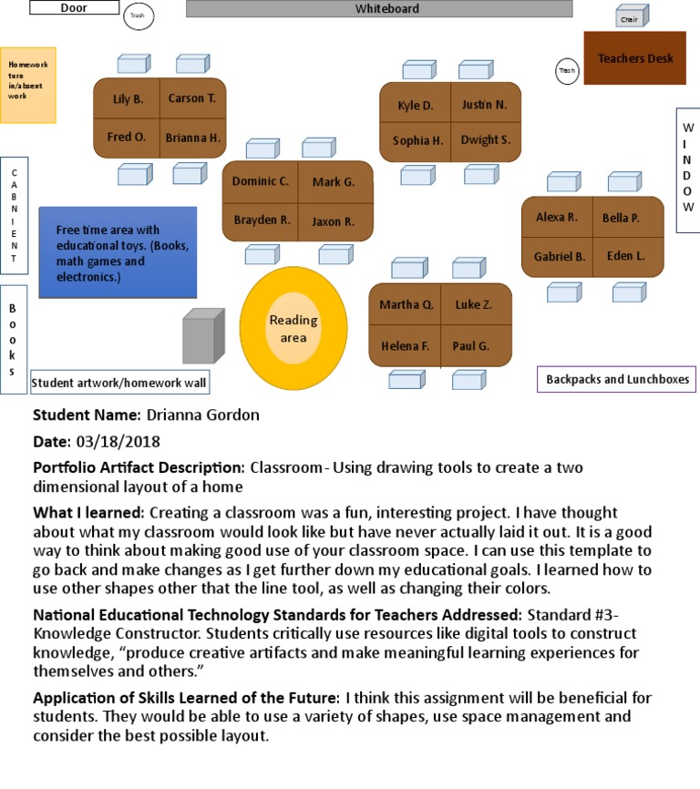 Classroom Layout Project Overview | PDF | Classroom | Educational ...