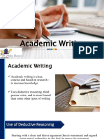 Academic Writing - Andree Swanson