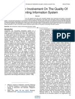 Influence User Involvement On The Quality of Accounting Information System PDF