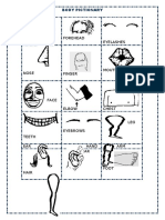 Eyes Forehead Eyelashes: Body Pictionary