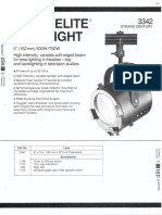 Strand Century Lighting 3342 6-Inch Fresnelite Spotlight Spec Sheet 6-77