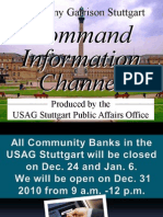 Command Information Channel Slides, Dec. 30.