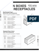 Strand Century Lighting 6000 Series Plug-In Boxes Flush Receptacles Spec Sheet 6-77