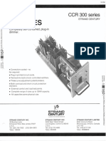 Strand Century Lighting CCR 300 Series Dimmer Modules Spec Sheet 6-77