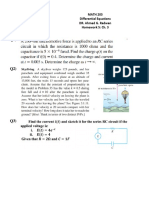 MATH 203 Differential Equations DR. Ahmed G. Radwan Homework 5: Ch. 3 Name