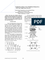 Analysis and Comparison of Space Vector Modulation Schemes For A