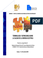 Definiciones y Terminologia de Calidad de Energia Electrica (Presentacion) PDF