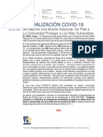 2020.05.10 COMUNICADO de PRENSA - La Ciudad Reporta Una Muerte Adicional Se Pide A La Comunidad Proteger A Los Maěs Vulnerables