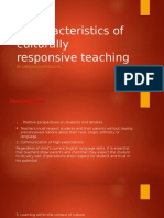 7 Characteristics of Culturally Responsive Teaching