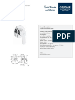 Ficha Tecnica Mezclador Bauedge Ref 29040000 - Grohe PDF